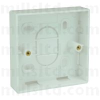 Single Gang 1 Outlet Back Box 22mm