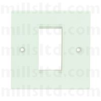 Single Gang Faceplate for Euro Style Modules