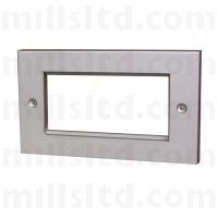 Satin Chrome Faceplate Double Gang