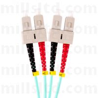 SC-SC Multimode Duplex Fibre Patch Cord OM3 50/125um 2m