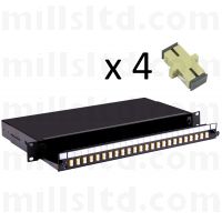 Fusion Sliding Patch Panel SC Multimode - 4 Adaptor