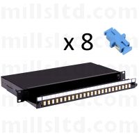 Fusion Sliding Patch Panel SC Singlemode - 8 Adaptor