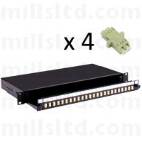 Fusion Sliding Patch Panel LC Multimode - 4 Adaptor