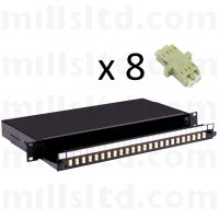 Fusion Sliding Patch Panel LC Multimode - 8 Adaptor