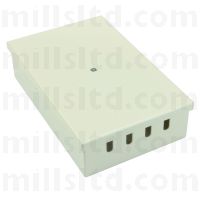 Tamperproof Fibre Wall Box SC or LC 1/2 Adaptor Unloaded