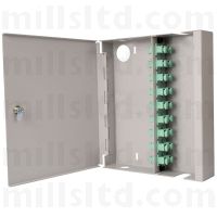 Wall Cab SC Simplex Multimode 4 Adaptor Sgl Door