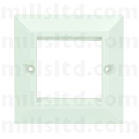 Fusion Single Gang Bevelled Faceplate
