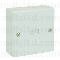 Fusion LJU 2/1A PSTNSingle Outlet Surface Mount