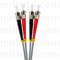 ST-ST Multimode Duplex Fibre Patch Cord OM1 62.5/125um 10m