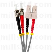 ST-SC Multimode Duplex Fibre Patch Cord OM1 62.5/125um 1m