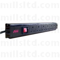 Fusion Horizontal Filtered PDU, 6 way 13 Amp Plug 1U