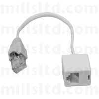 RJ11 Socket to RJ45 Plug Adaptor