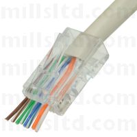 Fusion Cat6 Feed Through RJ45 Modular Plugs PK100