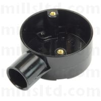 Round PVC Conduit Black 20mm Terminal Box 2MRB2BK