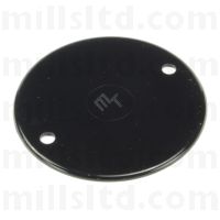 Round PVC Conduit Black Box Lid 65mm MCL1BK