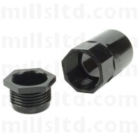 Round PVC Conduit Black 20mm Back Box Adaptor MAB2BK