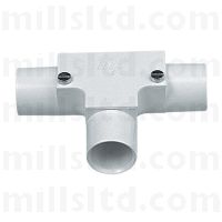 Round PVC Conduit White 20mm Inspection Tee MIT2WH