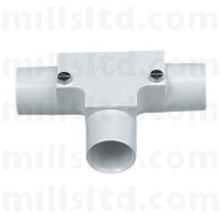 Round PVC Conduit White 25mm Inspection Tee MIT3WH