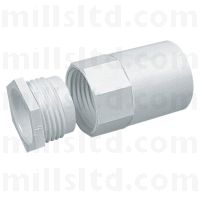 Round PVC Conduit White 20mm Back Box Adaptor MAB2WH