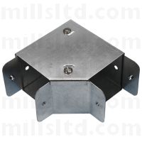 Galvanised Trunking Top Lid 90 Degree Bend 50 x 50mm