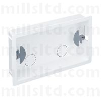 Flush Mount 2 Gang Dry Lining Box 47mm