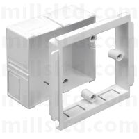 Marshall-Tufflex Mono 10 Dado Trunking Single Adjustable Accessory Box EAB1WH