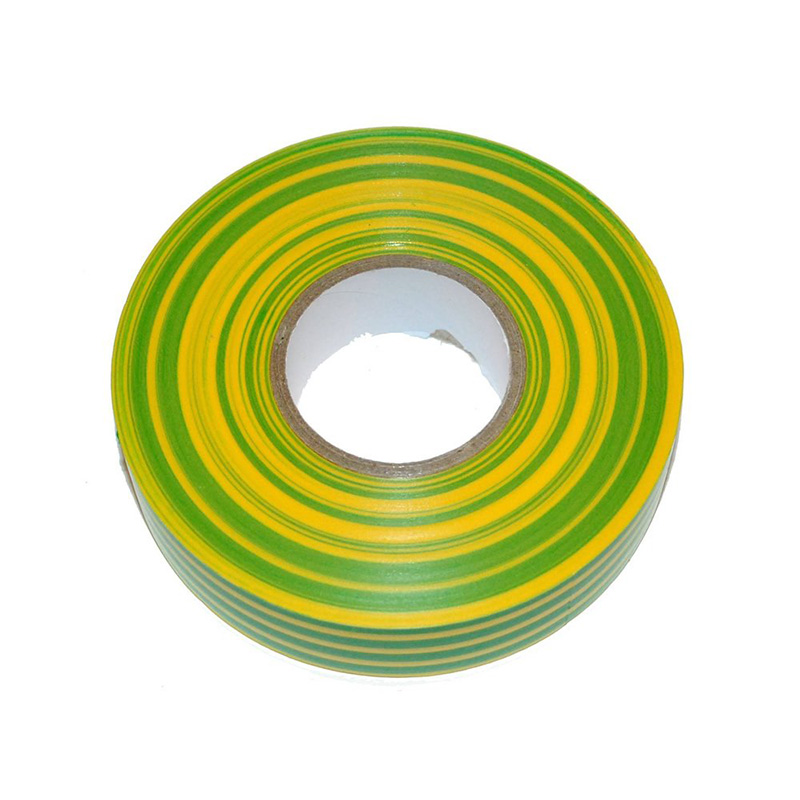 Green & Yellow PVC Tape 19mm x 33m