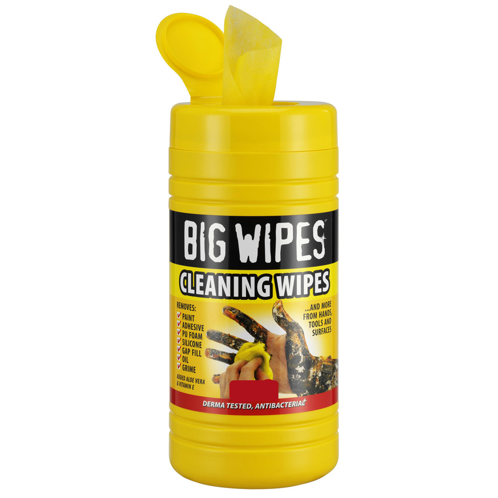 Big Wipes Antibacterial Industrial Wipes 120 Tub