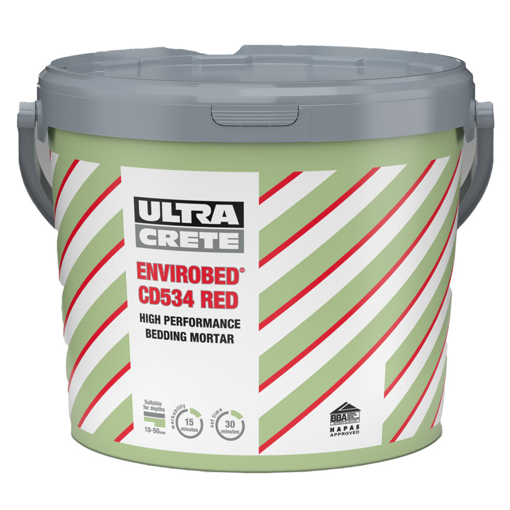 UltraCrete Envirobed CD534 RED High Performance Mortar - 40x 18kg Buckets